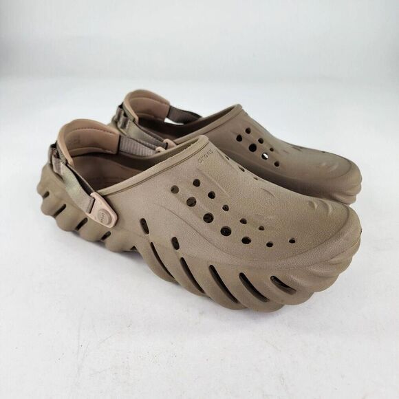 CROCS SALEHE BEMBURY POLLEX CLOG US 11 MEN'S TAN BROWN SLIP-ON SHOES - Picture 3 of 10